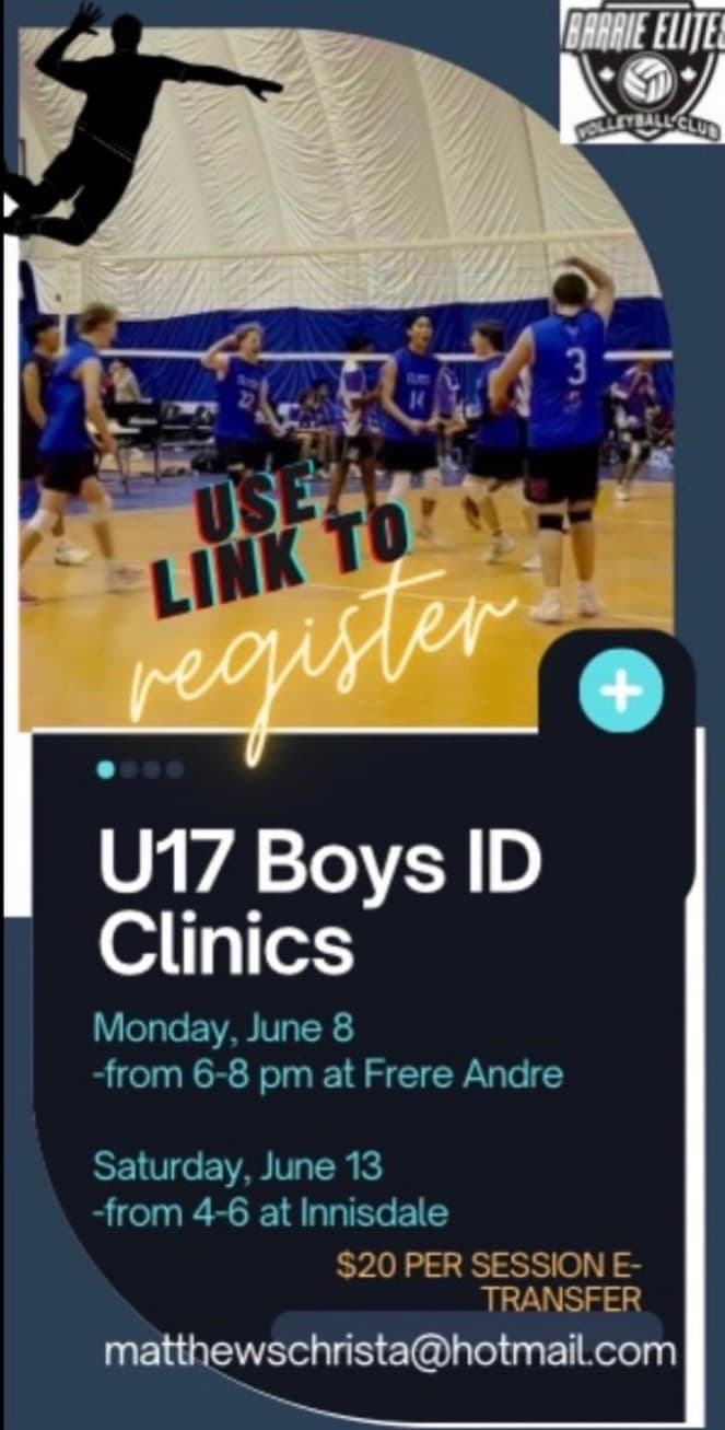 U17 Boys ID Clinic - Session 2 flyer