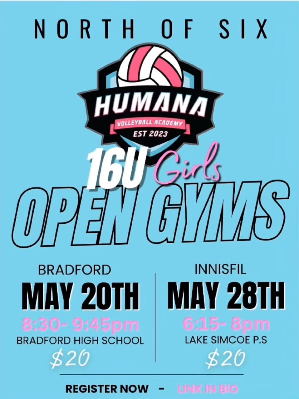 16U Girls Open Gym - Innisfil flyer
