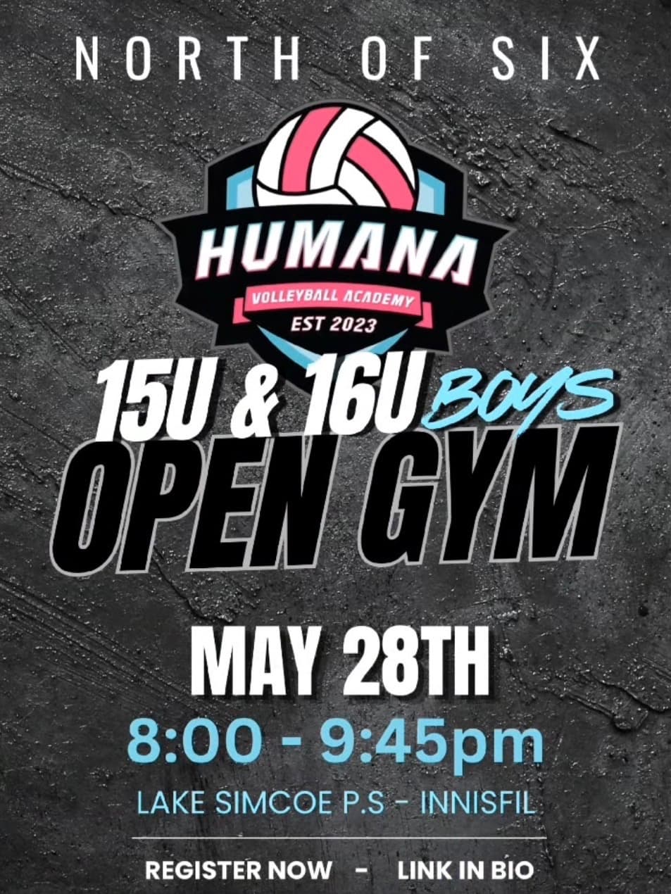 16U Boys Open Gym flyer