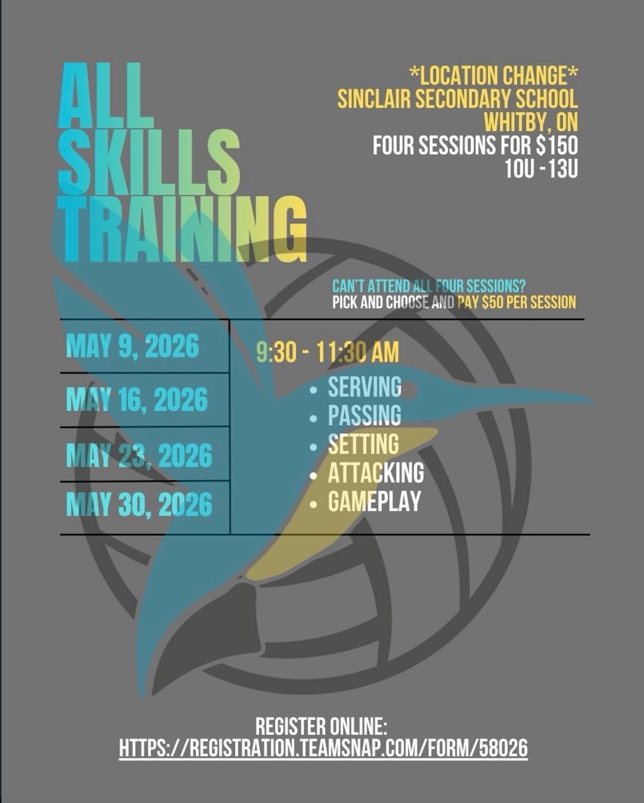 All Skills Training - May 23 flyer
