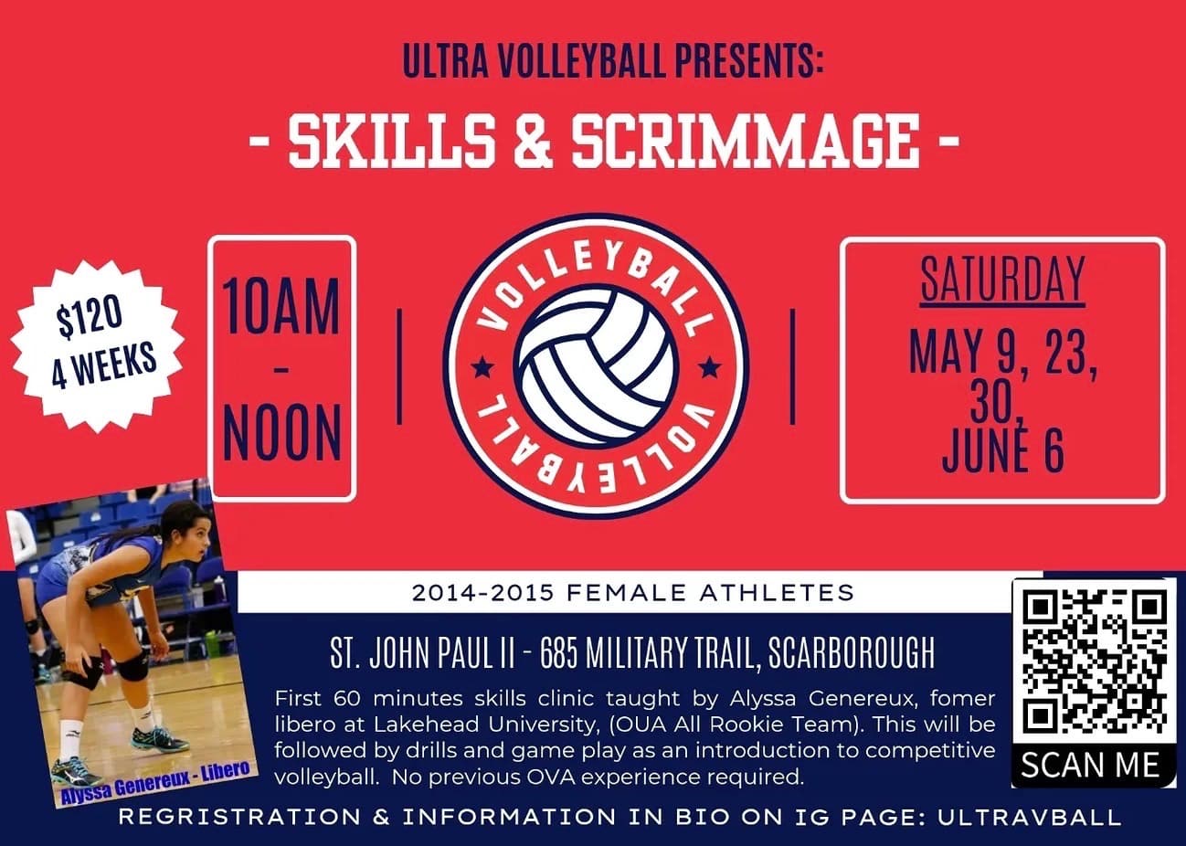 Skills & Scrimmage - May 23 flyer