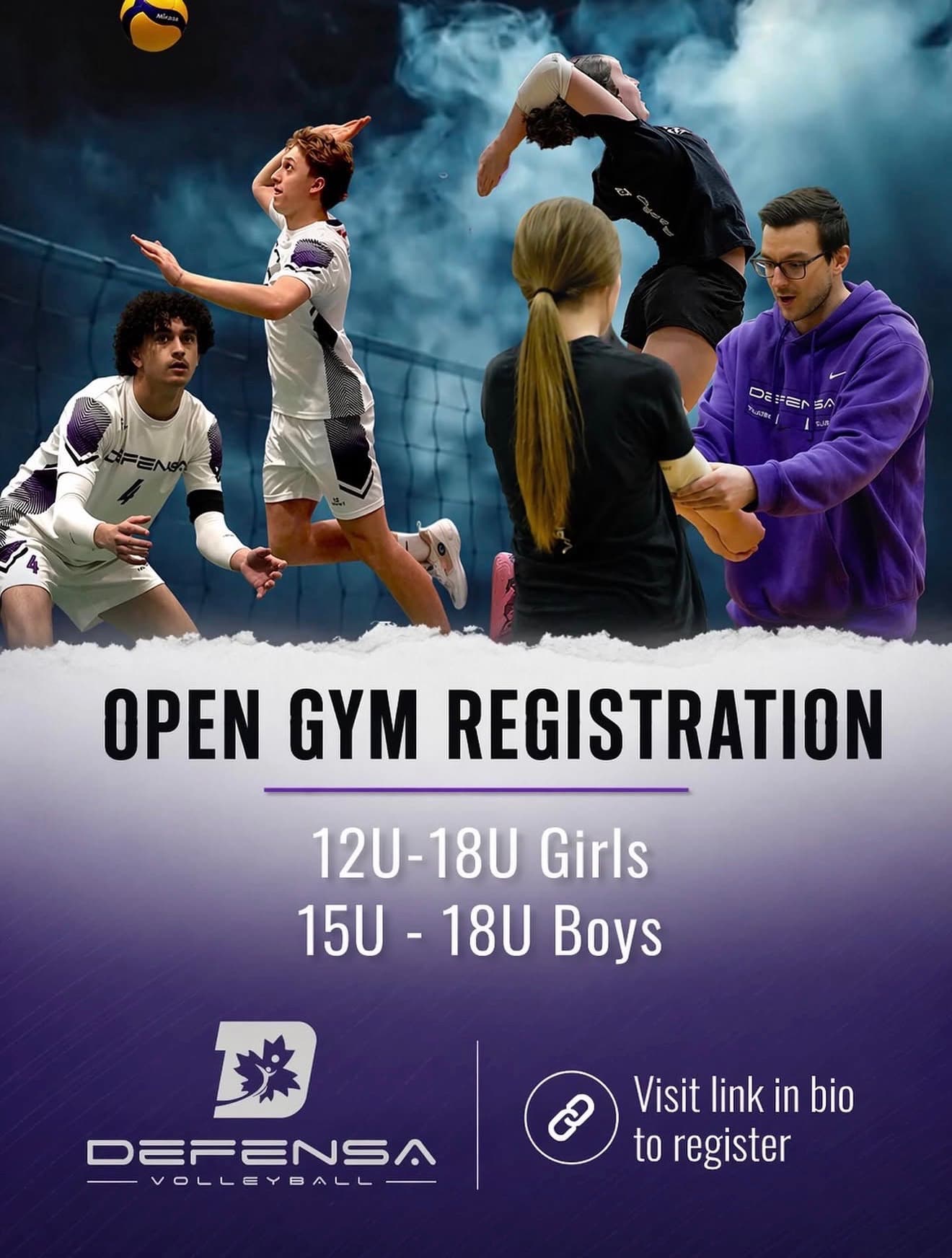 Open Gym Registration (Spring 2026) flyer