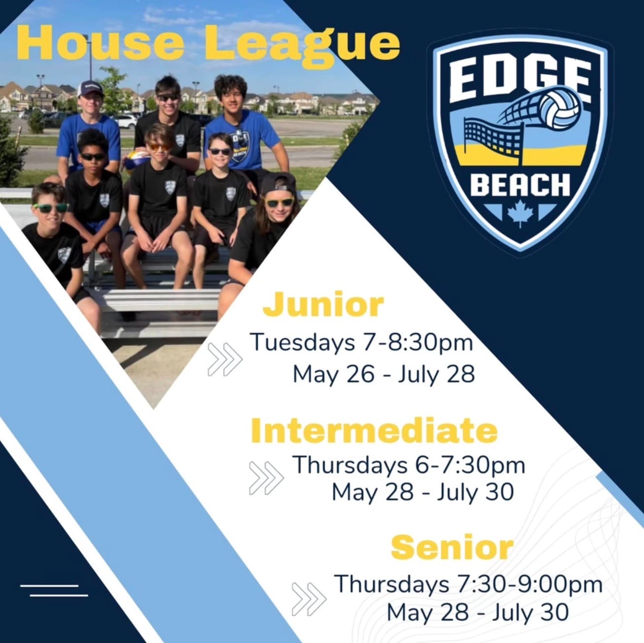 Edge Beach House League - Intermediate flyer