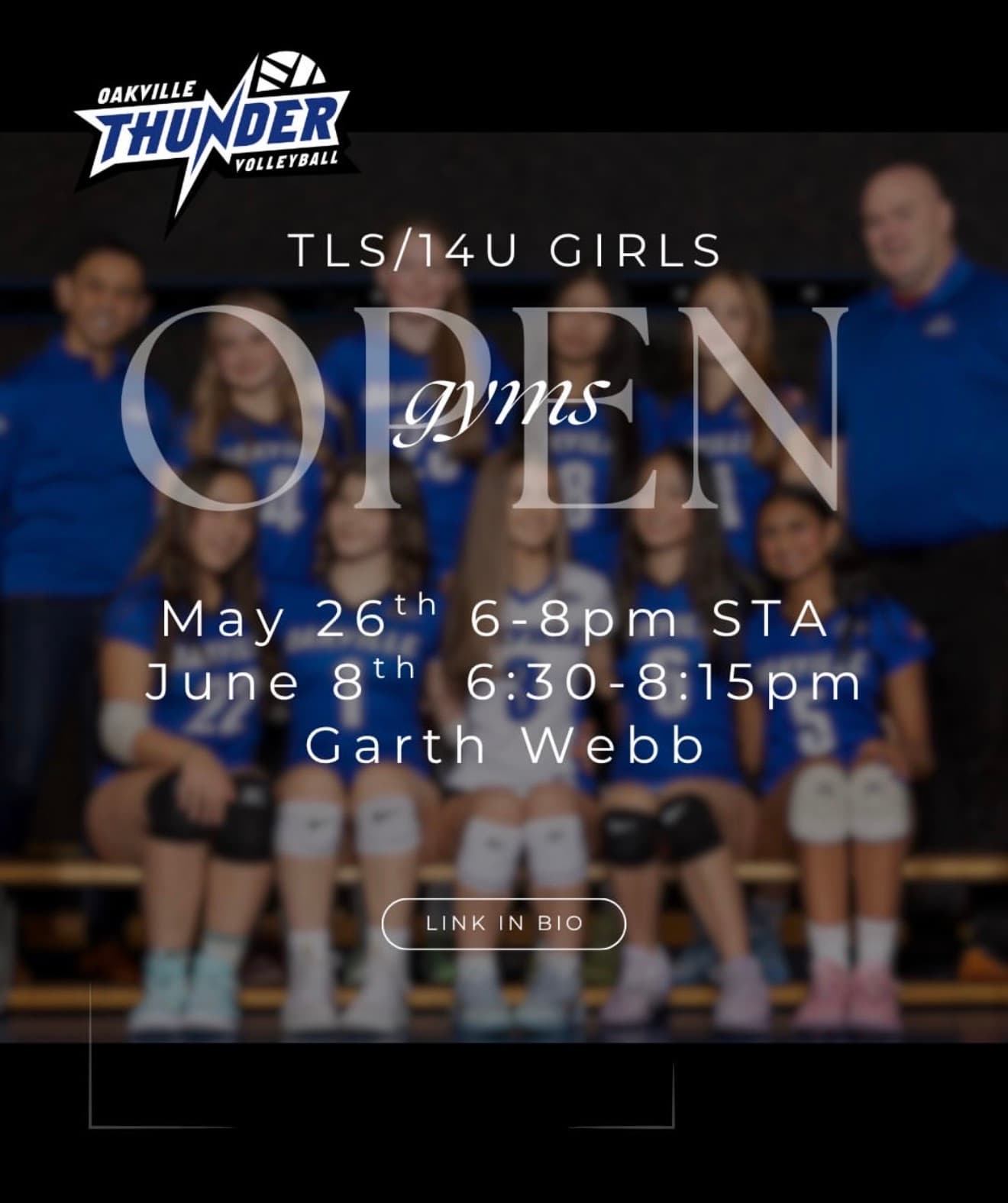U14 Girls Open Gym (TLS) flyer
