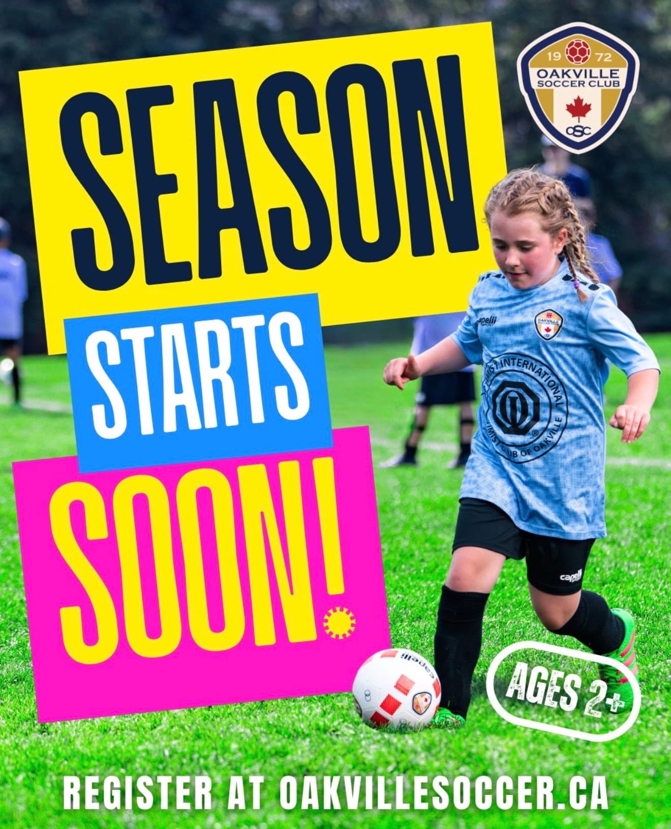 Oakville Soccer Club - Summer Season (Ages 2+) flyer