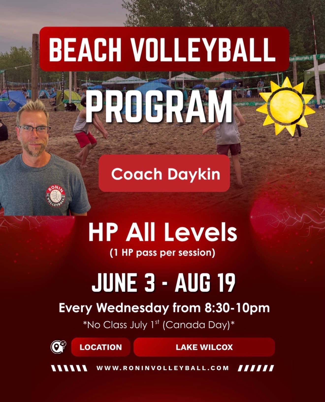 Beach Volleyball Program - HP All Levels flyer