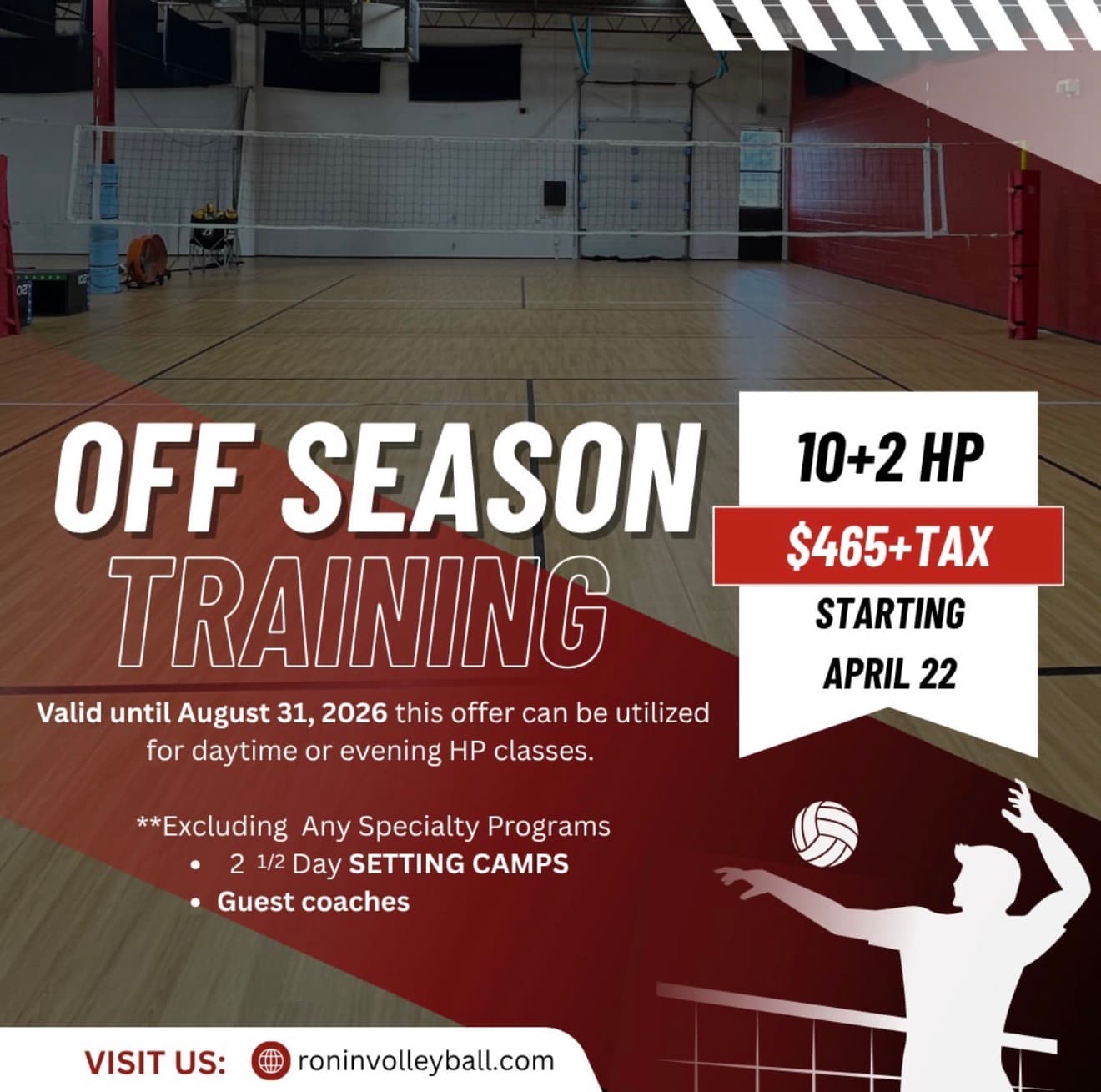 Off Season HP Training - 10+2 Pass flyer