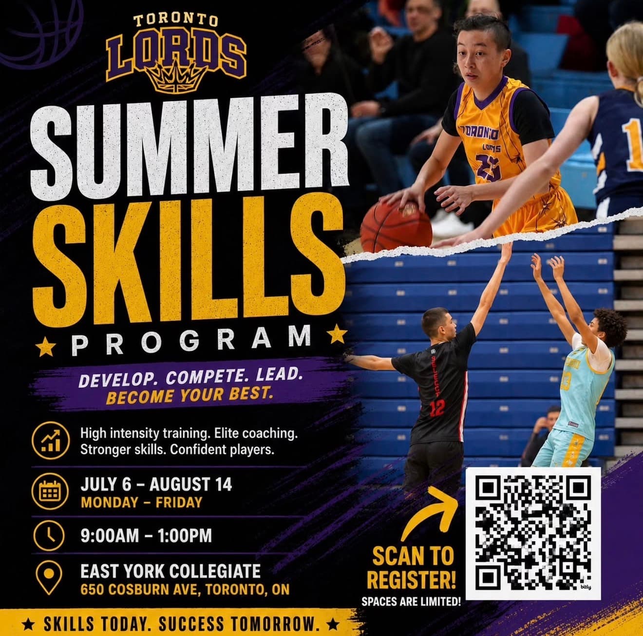 Summer Skills Program (Basketball) flyer