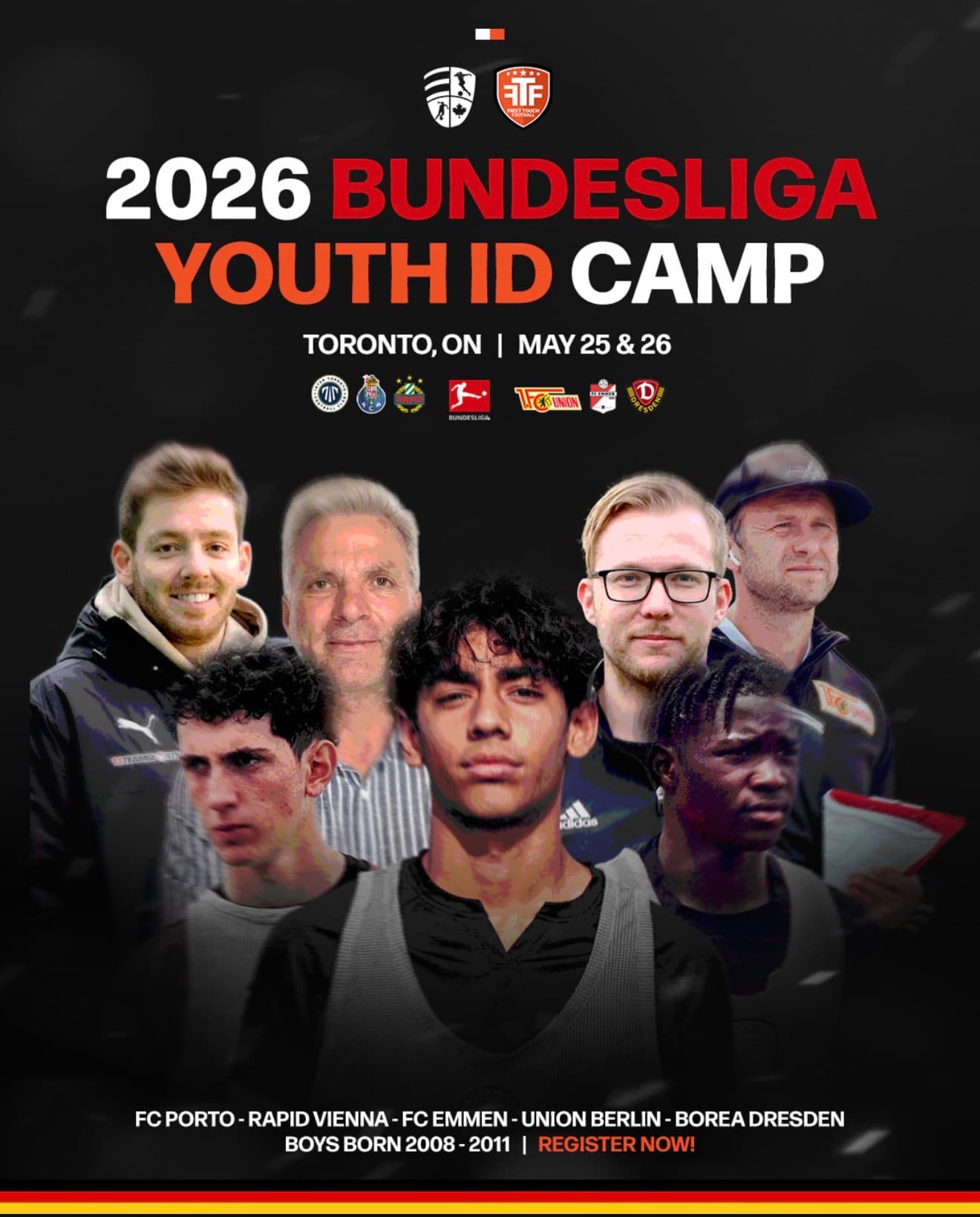 U16 Boys Bundesliga Youth ID Camp (Soccer) flyer