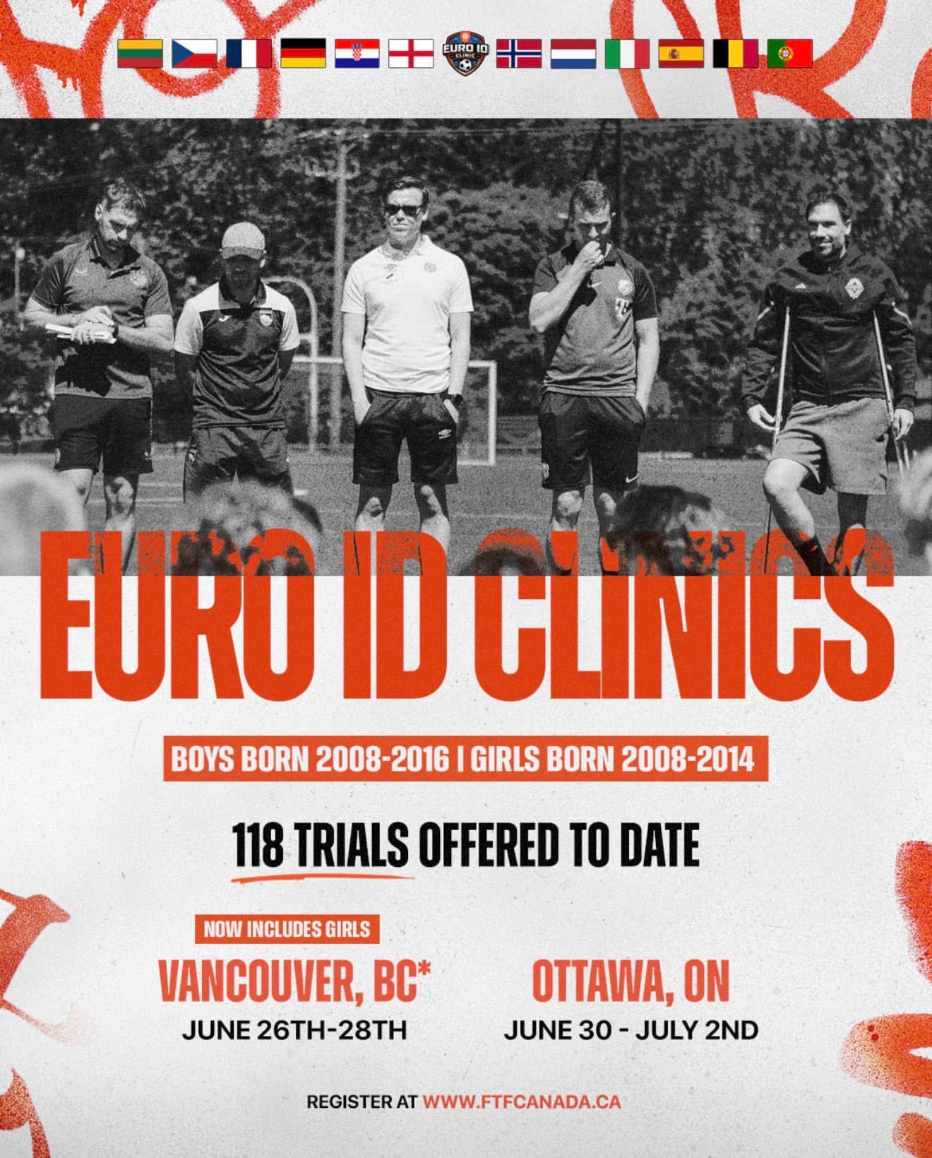 Euro ID Clinic Ottawa (Soccer) flyer