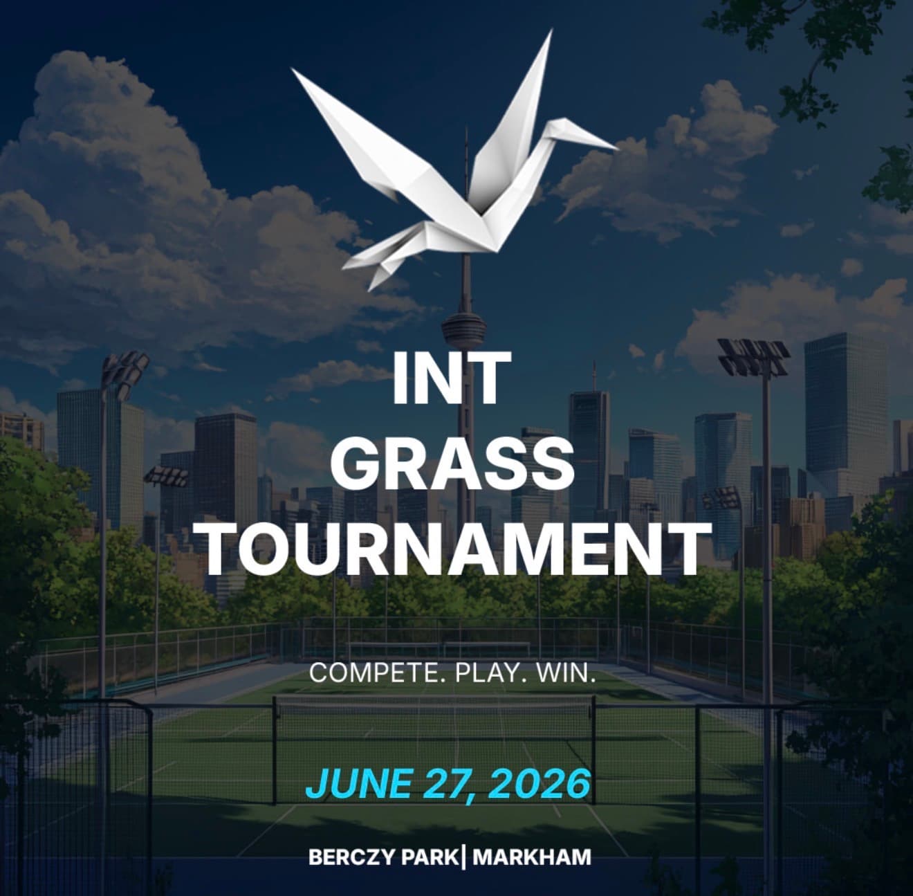 INT Grass Volleyball Tournament (Coed 4v4) flyer