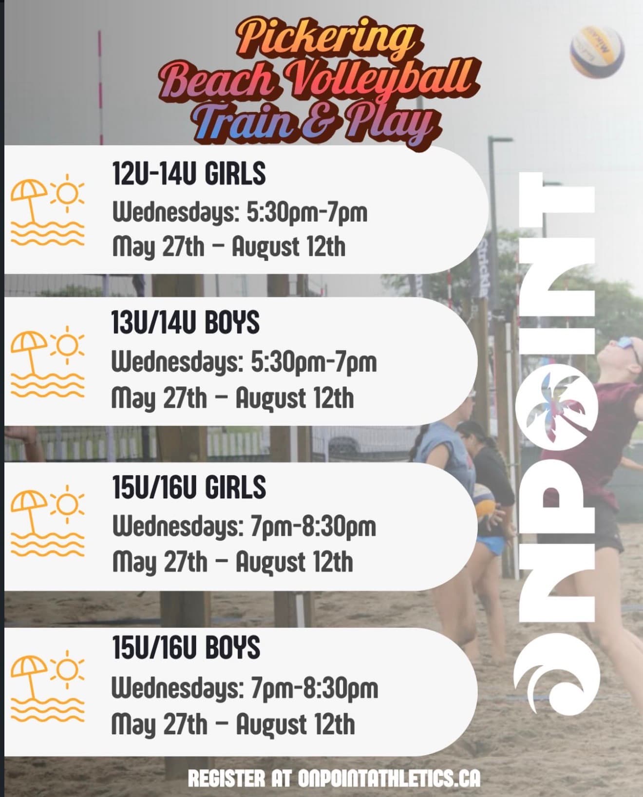 Pickering Beach Train & Play (Girls U12-U14) flyer