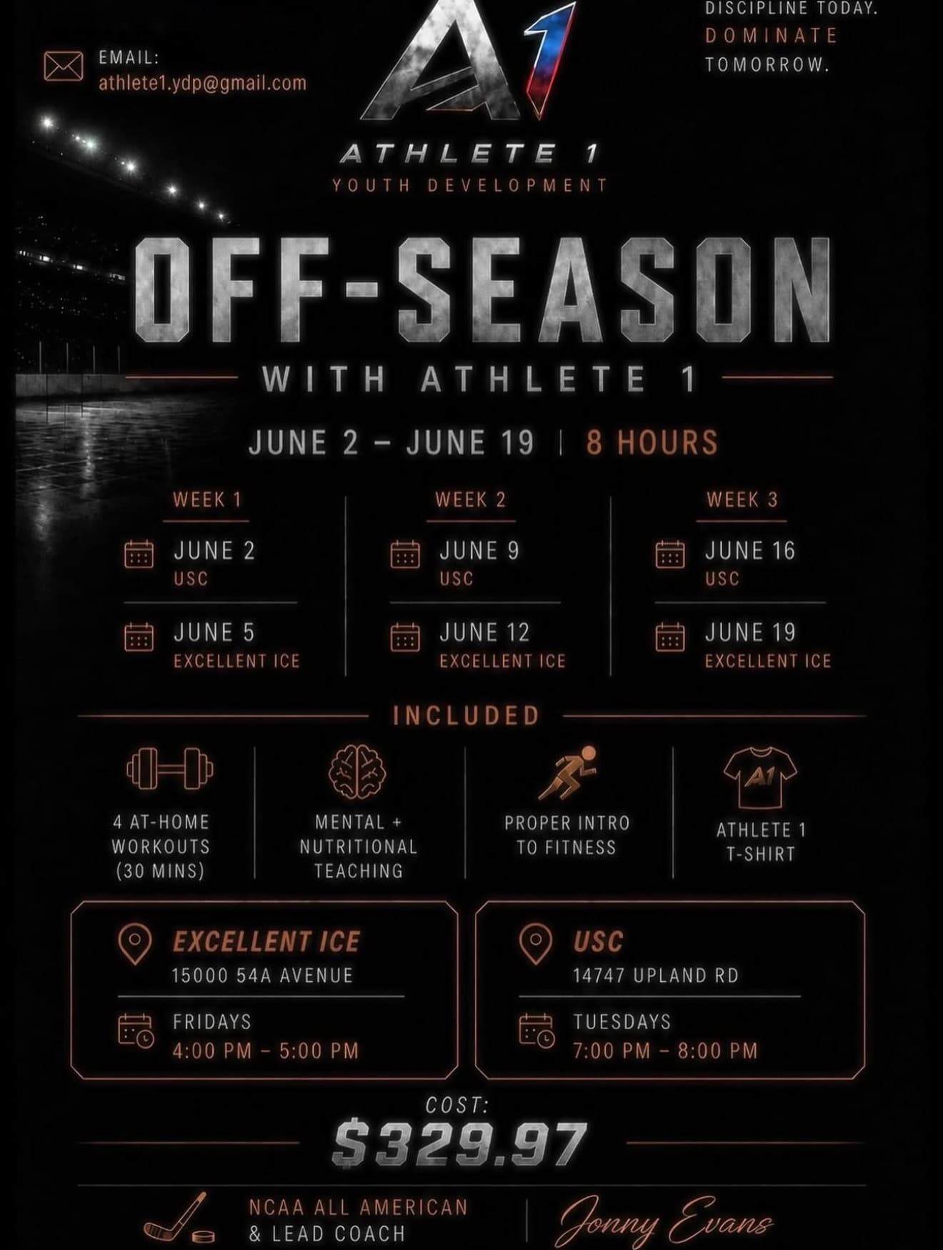 Off-Season Hockey Training with Athlete 1 flyer