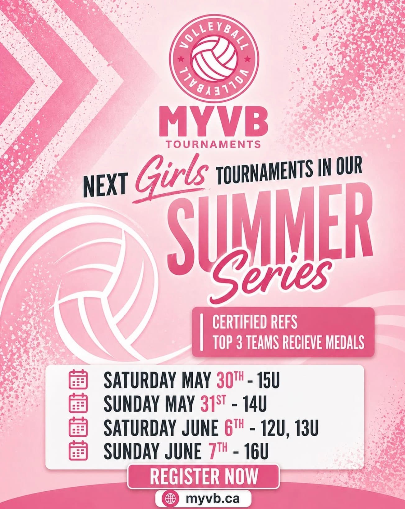 U12 Girls Tournament - Summer Series (June 6) flyer