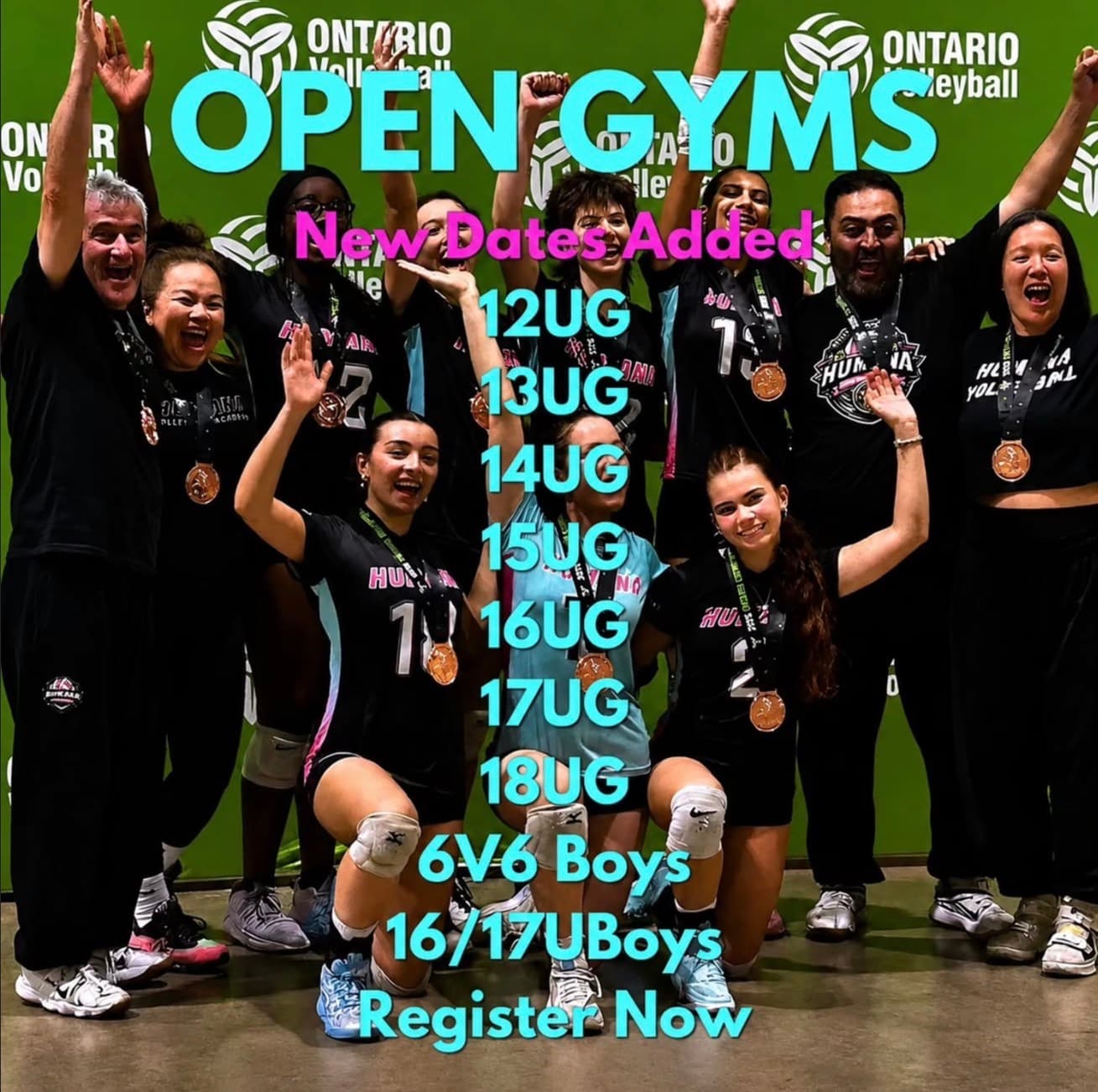 U12 Girls Open Gym flyer