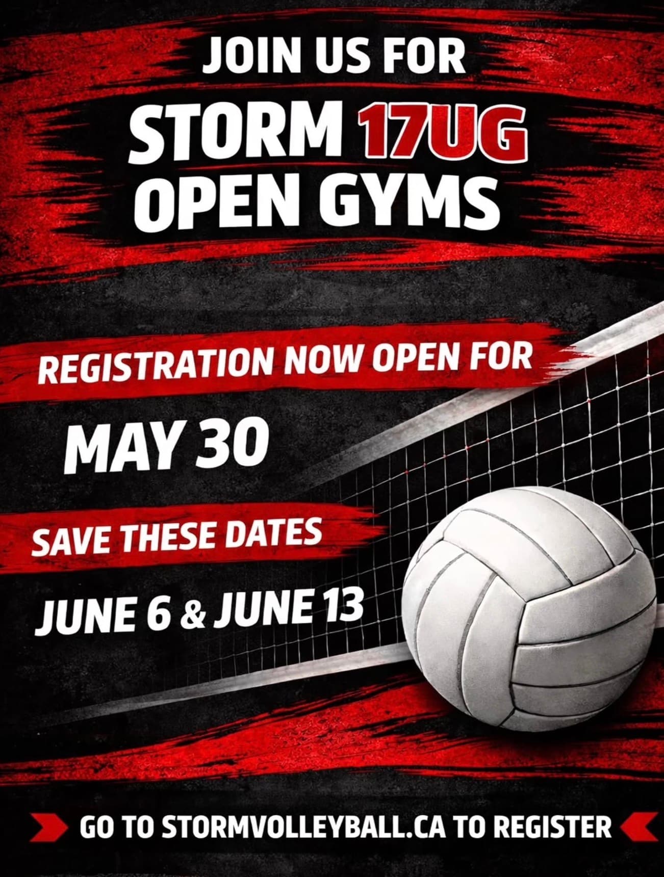 Storm 17UG Open Gyms flyer