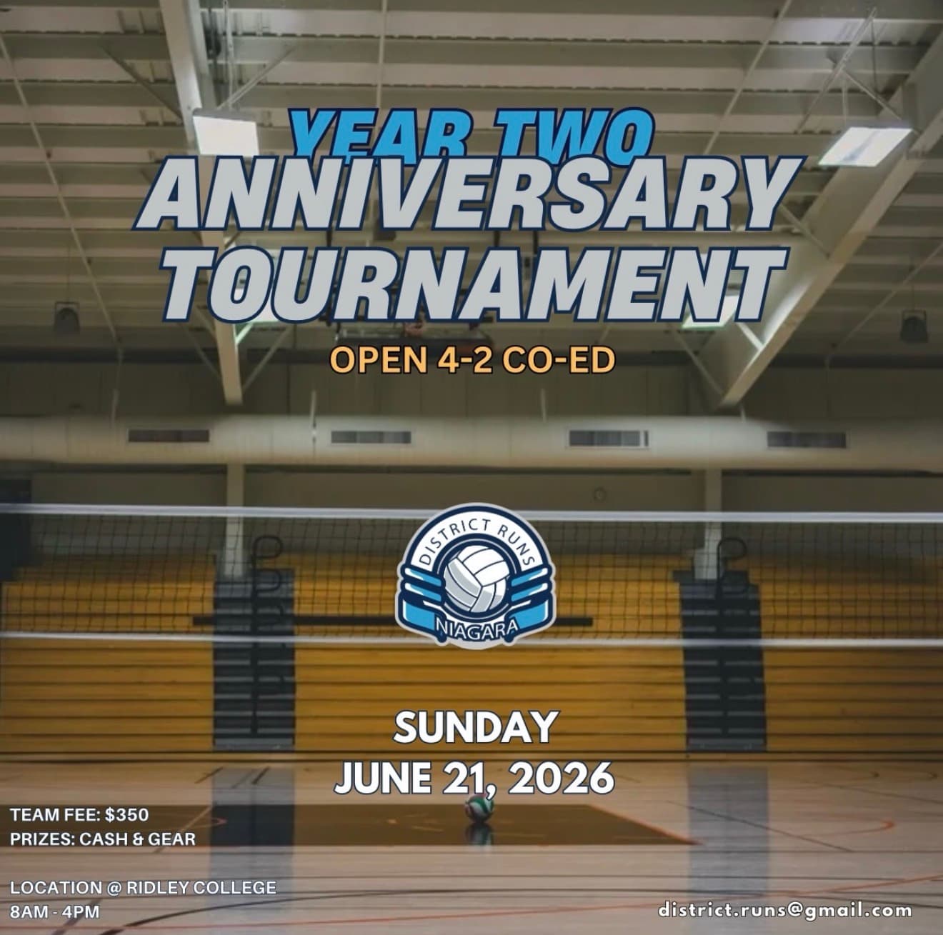 Year Two Anniversary Tournament - Open 4-2 Co-Ed flyer