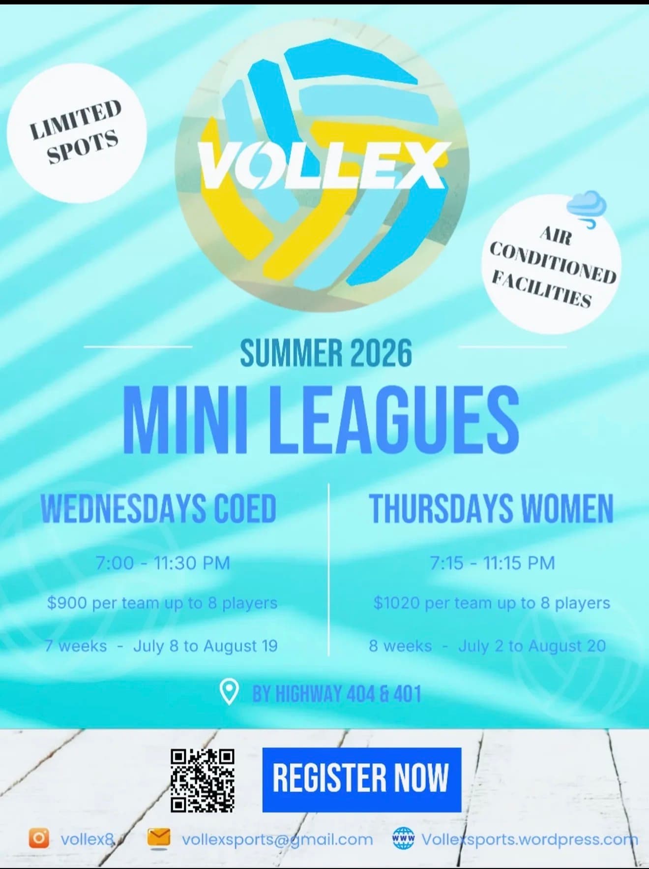 Adult Women League flyer