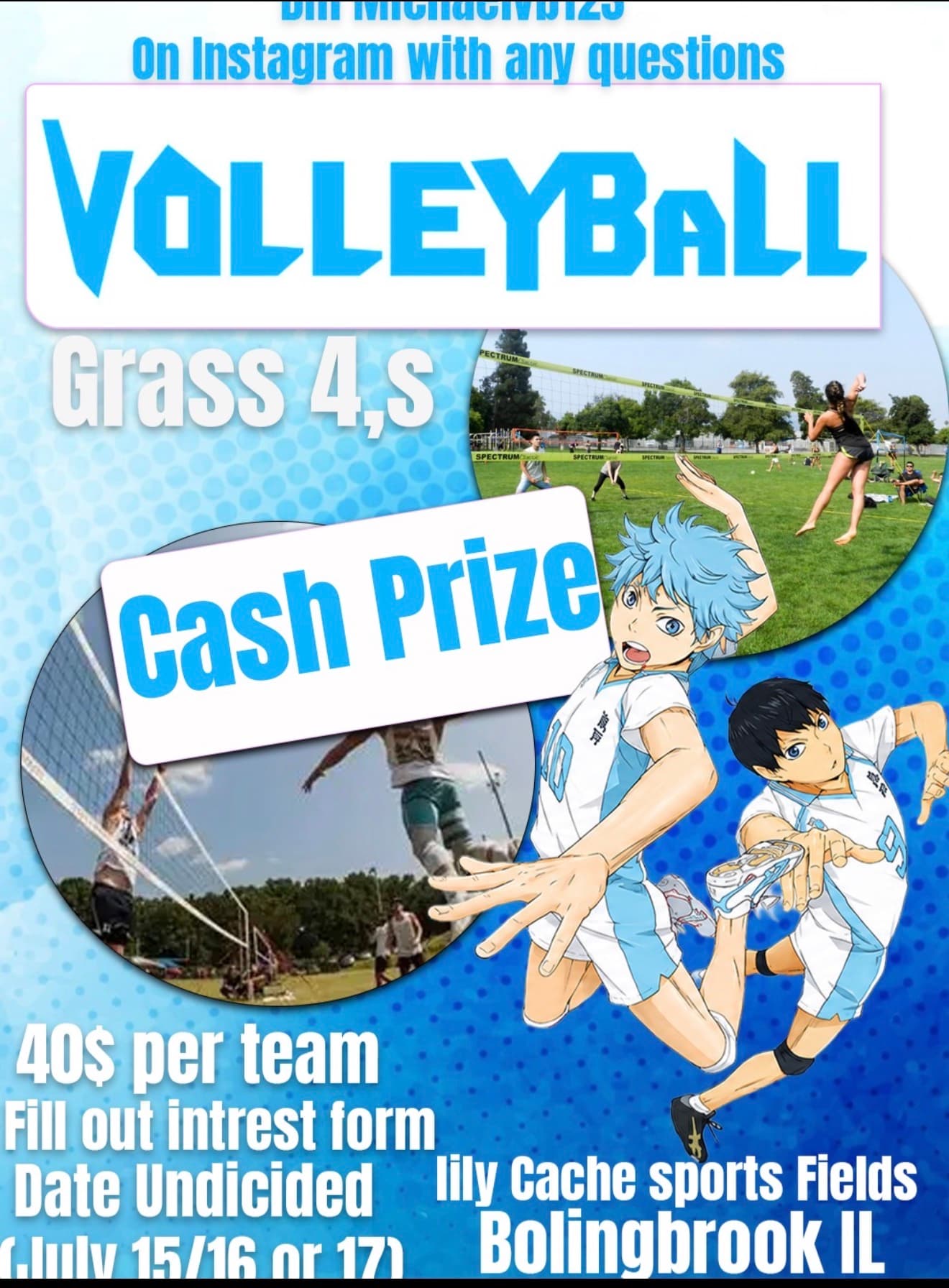 Open Grass 4s Tournament flyer