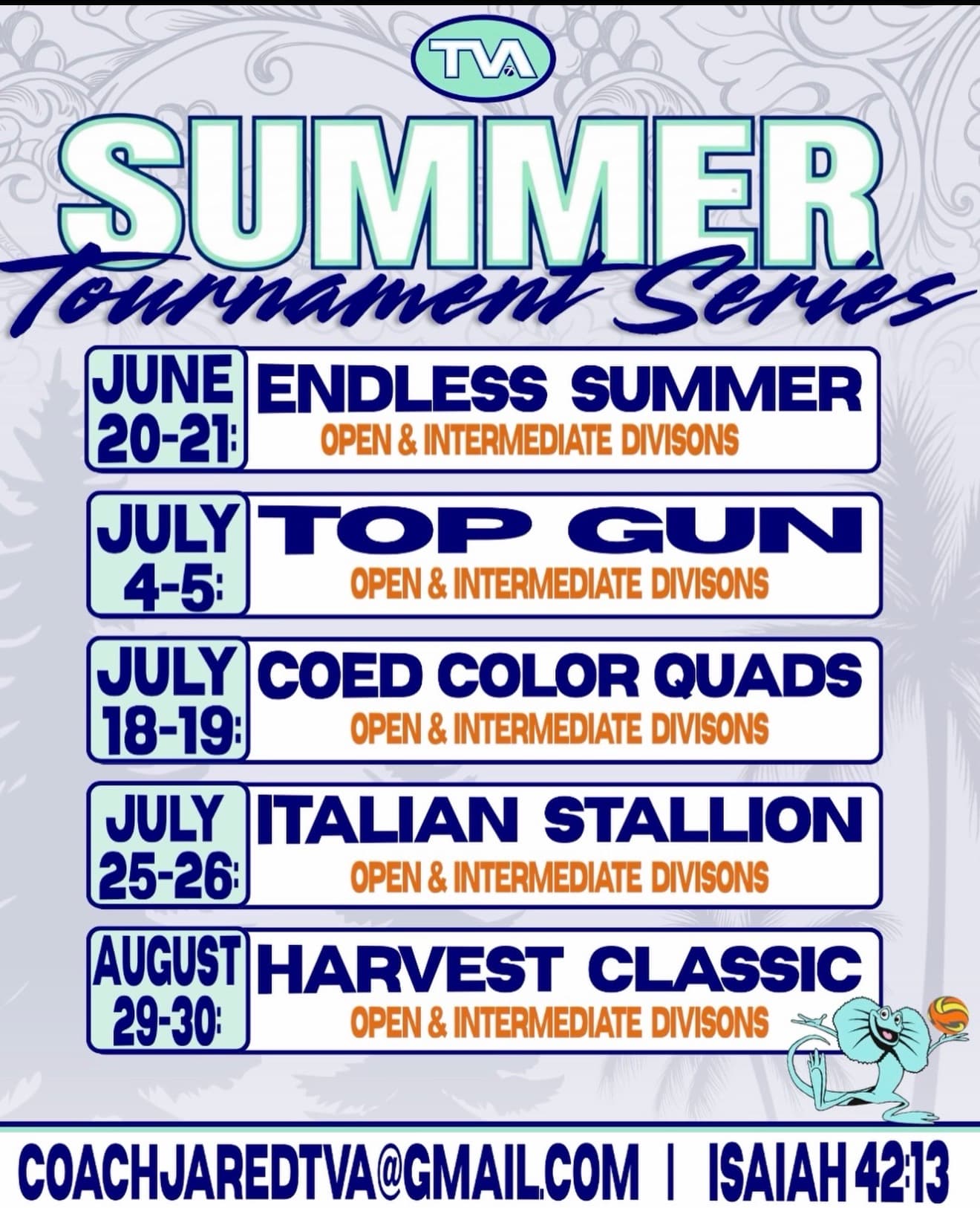 Open Coed Tournament flyer