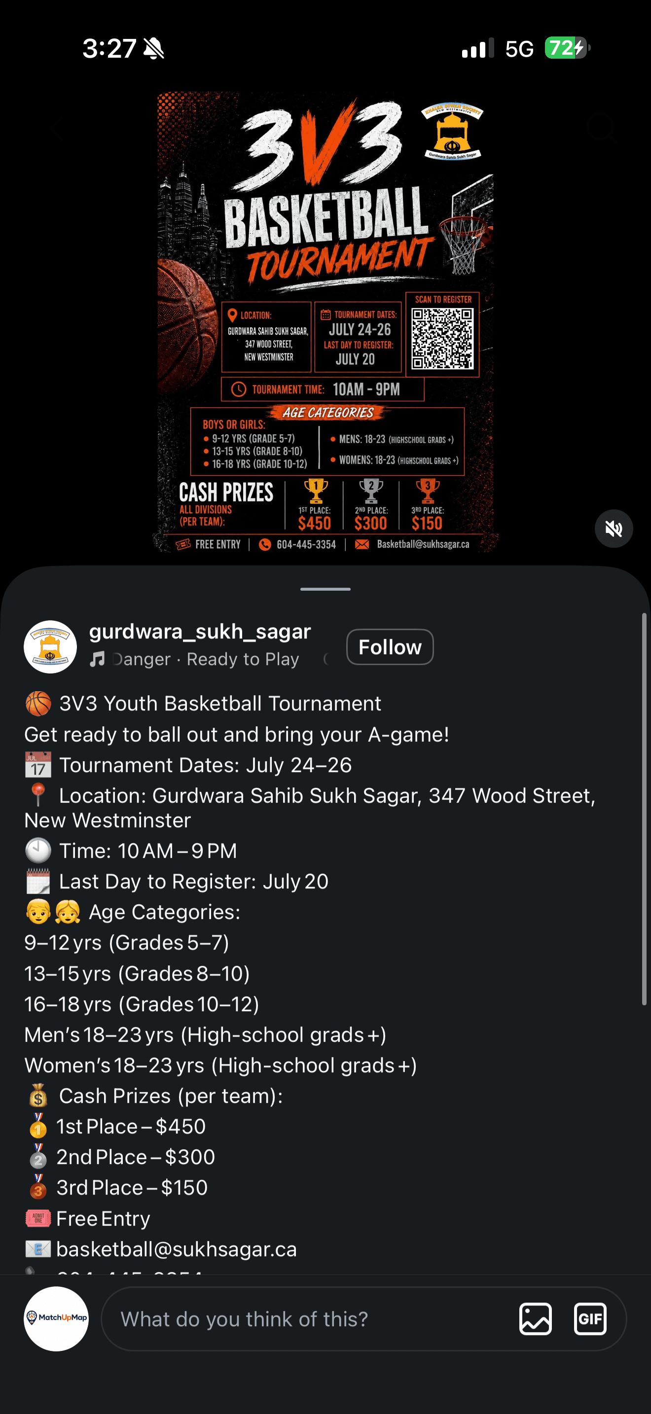 Open Youth Basketball Tournament (Ages 9-12) flyer