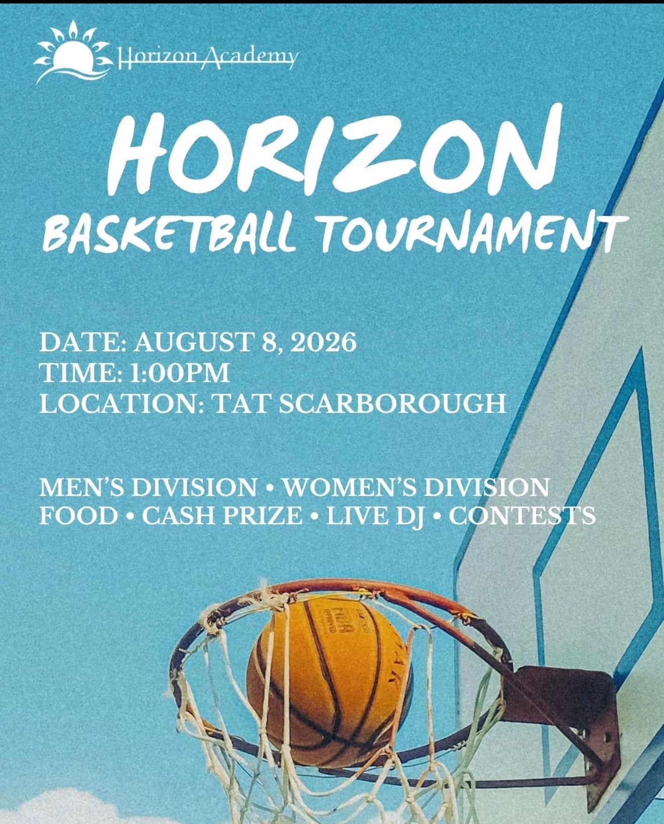 Women's Basketball Tournament flyer