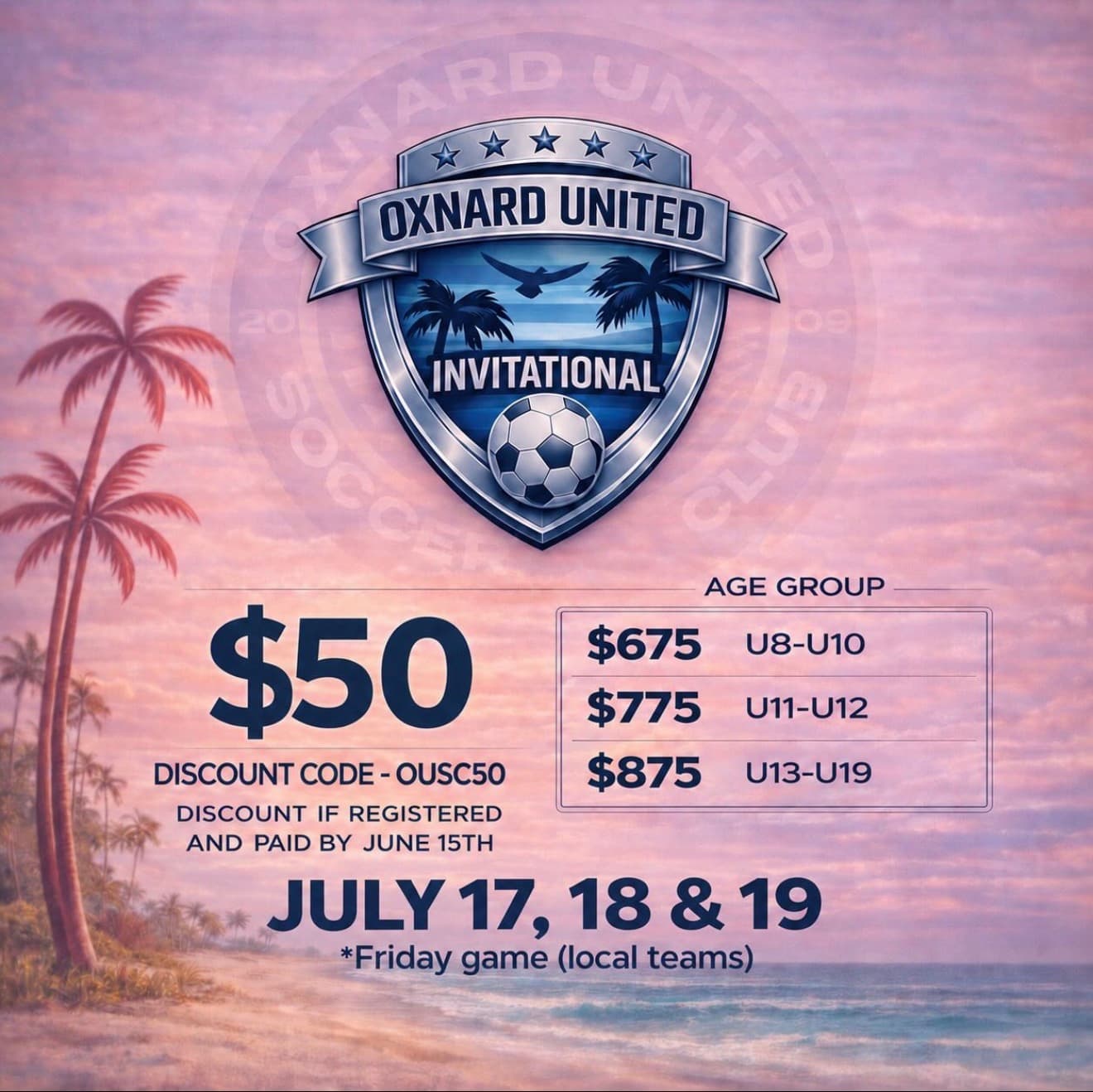 U19 Coed Tournament flyer